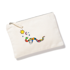 Sun Snake zip pouch (fabric)