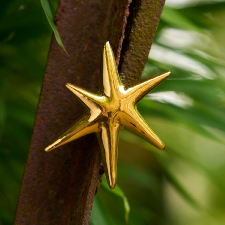 Handmade Ceramic Star (gold)