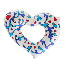 White Heart balloon