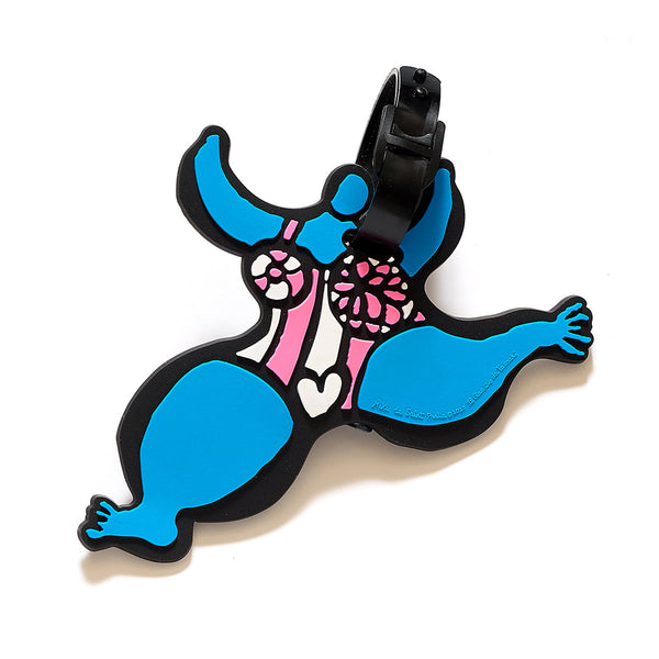 Blue nana suitcase tag