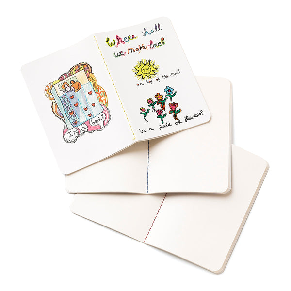 Set of 3 notebooks A6 My Love