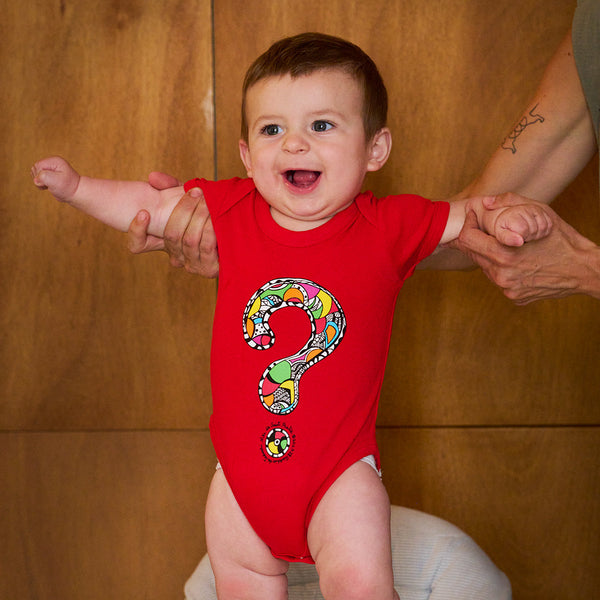 Baby onesie Question Mark