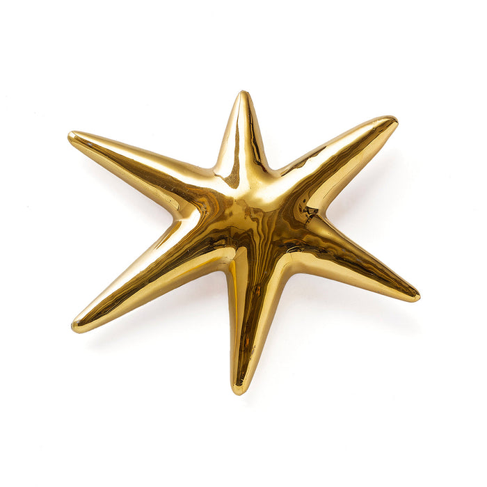 Handmade Ceramic - Star (gold) - 1