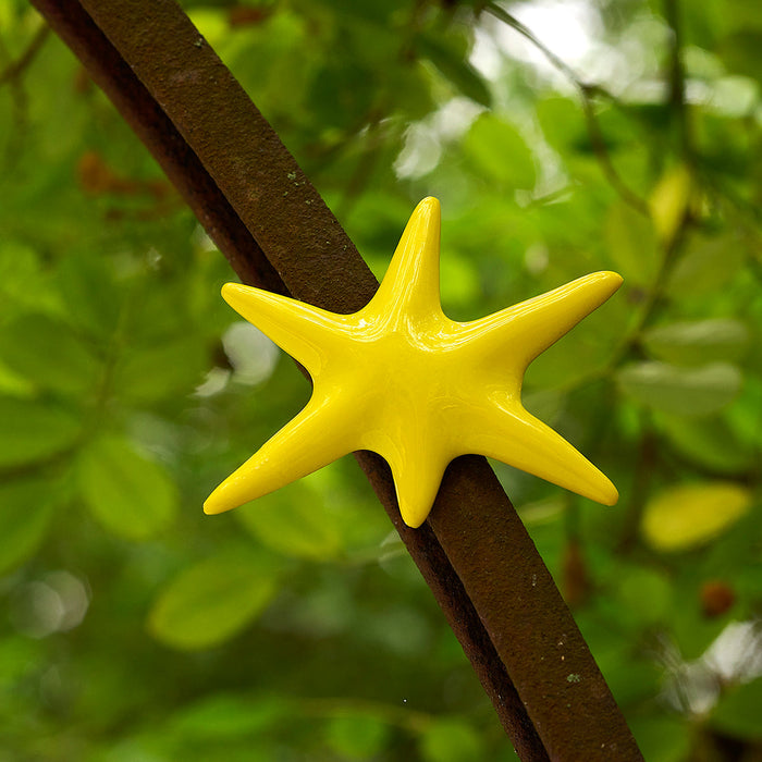Handmade Ceramic - Star (yellow) - 2