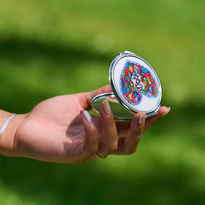 Pocket mirror Heart Snake - 2