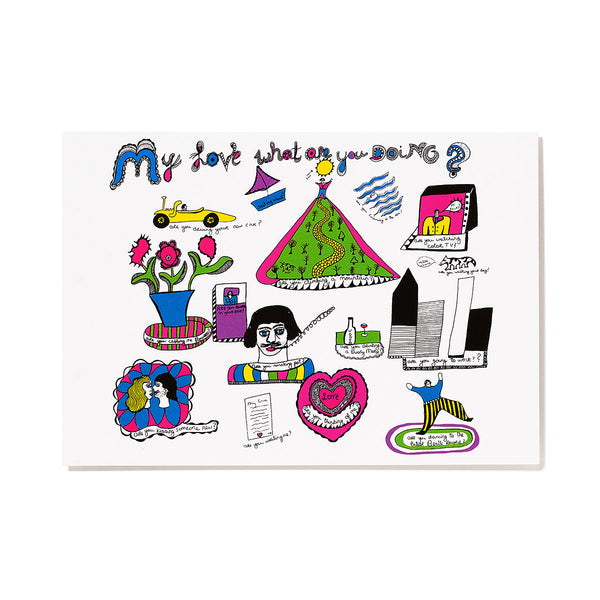 Postcard My love what are you doing?