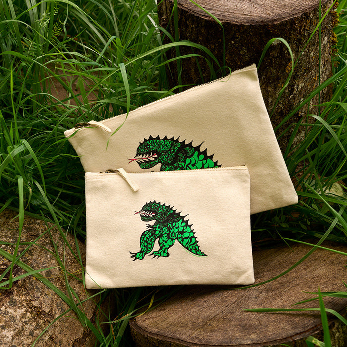 Tu es mon dragon zip pouch (fabric) - 2