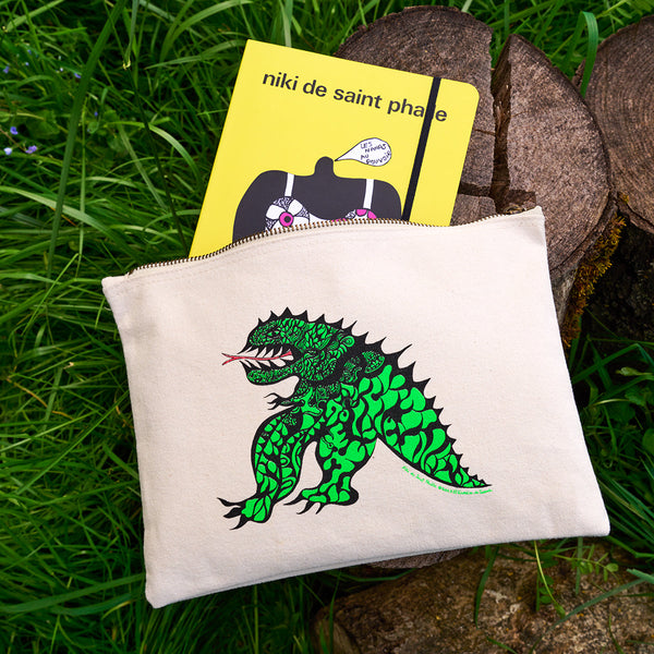 Tu es mon dragon zip pouch (fabric)