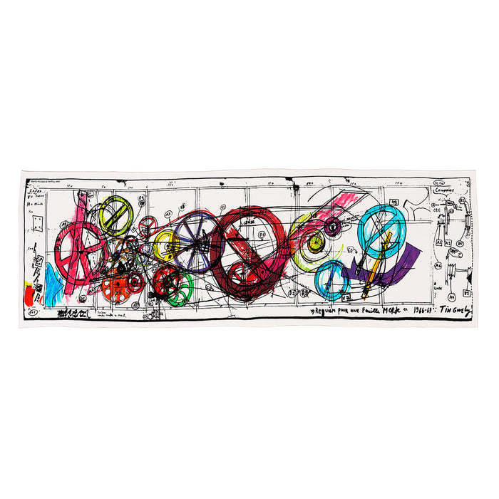 Requiem pour une feuille morte scarf by Jean Tinguely - 2