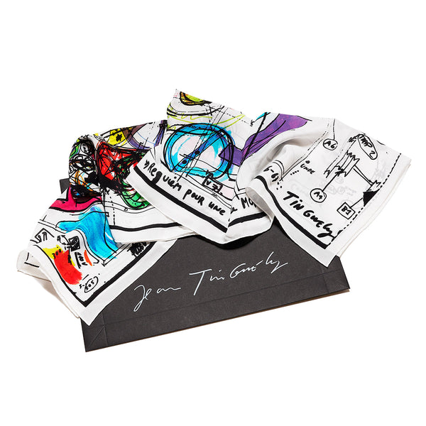 Requiem pour une feuille morte scarf by Jean Tinguely