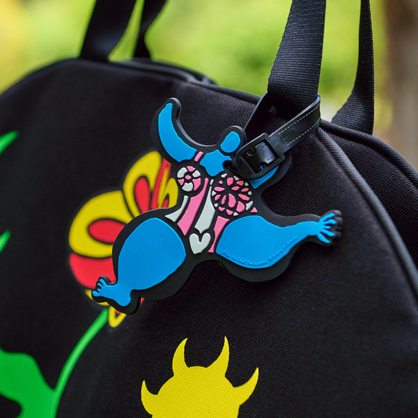 Blue nana suitcase tag