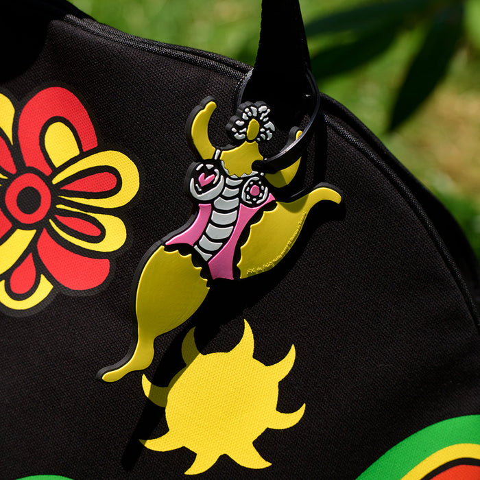 Yellow nana suitcase tag - 2