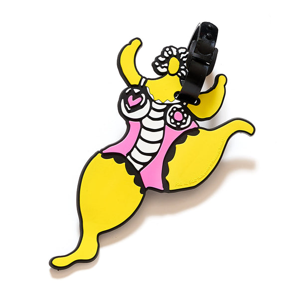 Yellow nana suitcase tag